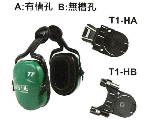Bilsom T1-HA/HB A:有槽孔 B:無槽孔